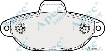 APEC BRAKING pad1925 -  Комплект тормозных колодок, дисковый тормоз